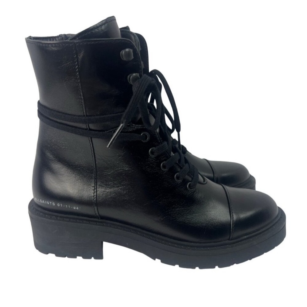 Black Leather Ankle Boots - Picture 2 of 15